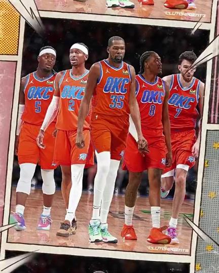 这个阵容看着真恐怖美媒：雷霆将会是杜兰特明年最合理的下家